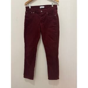 NN07 No Nationality Men's Wilson Slim Burgundy Corduroy Pants 32/32 Preppy